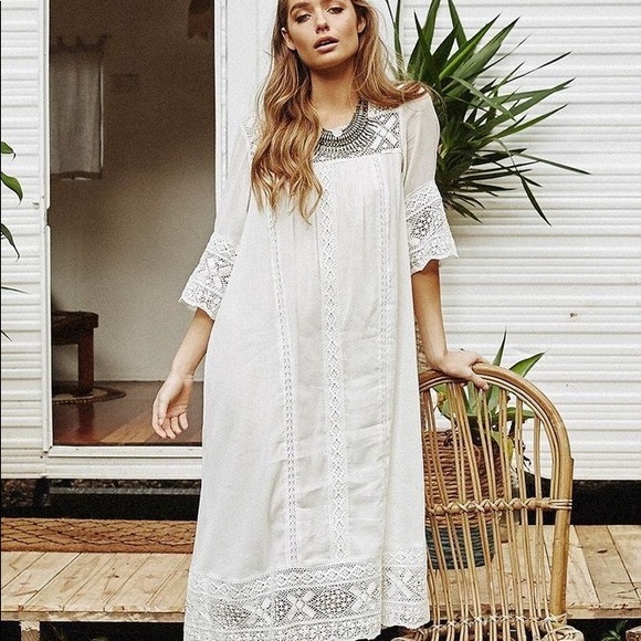 ❌SOLD ❌Spell Sunday Feels Lace Maxi Dress♥️ - Picture 2 of 10